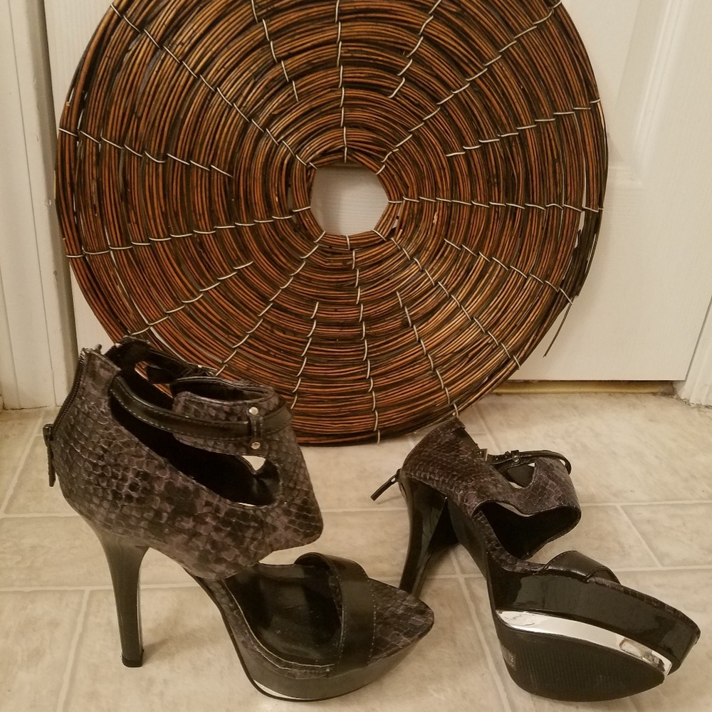 Snake skin heels